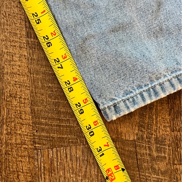 VINTAGE TOMMY HILFIGER JEANS - WOMEN'S LIGHT WASH AMERICAN FLAG POCKET - SIZE 10 - Picture 6 of 14